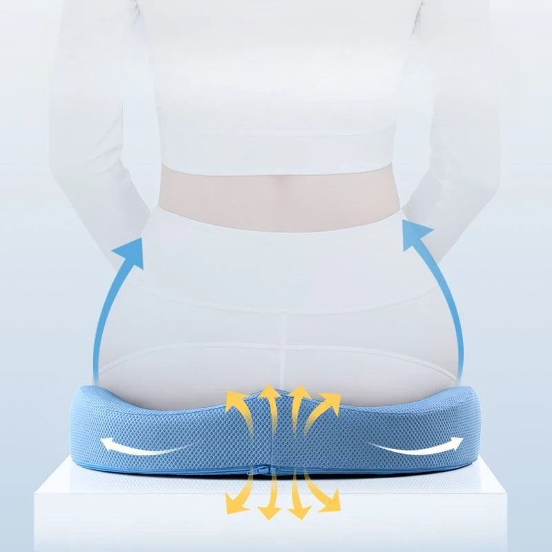 Honeycomb Gel Seat Cushion Silicone Ice Cushion Chair Cushion Office Sedentary Seat Cushion Summer Car Cool Cushion