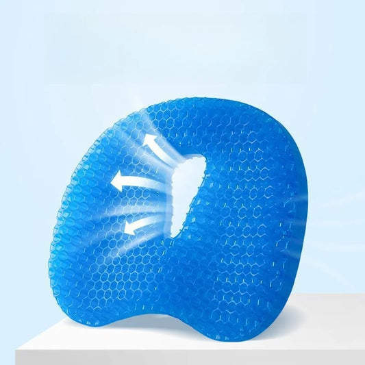 Honeycomb Gel Seat Cushion Silicone Ice Cushion Chair Cushion Office Sedentary Seat Cushion Summer Car Cool Cushion